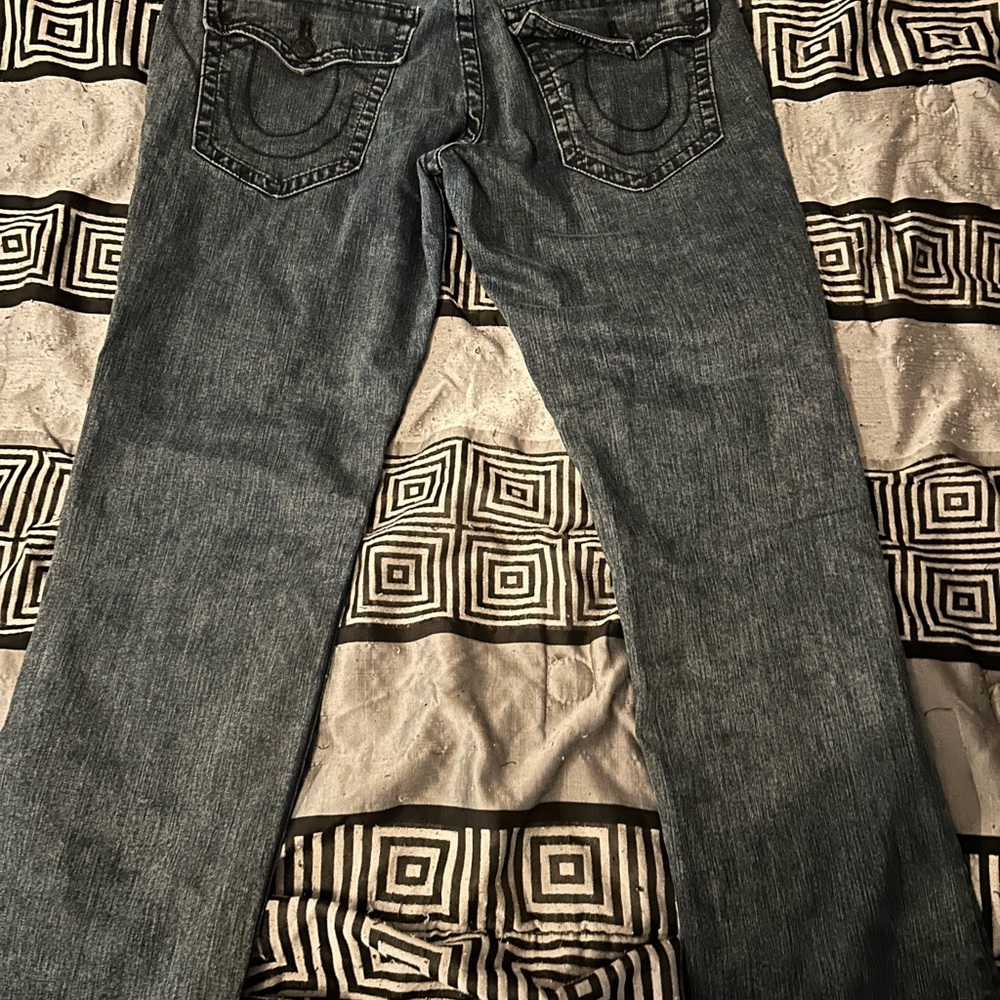 True Religion Men's Straight Jeans - Dark Blue